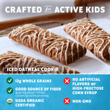Zbar - Iced Oatmeal Cookie - Soft-Baked Energy Snack Bars - Non-GMO - 12g Whole Grains - USDA Organic Granola Bars - Snacks for Kids (18 Pack)