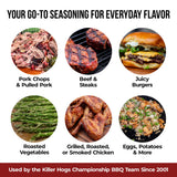 Killer Hogs AP Seasoning, Championship BBQ and Grill All Purpose Dry Rub for Beef, Steak, Burgers, Pork, and Chicken, Salt, Pepper, Garlic, 5 lb Bag