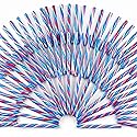 Fun Express Red White and Blue Candy Canes Individually Wrapped - 80 Patriotic Candy Sticks for 4th of July Party Favors | Birthday Candy Buffet
