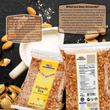 Rani Almonds, Raw Whole With Skin (uncooked, unsalted) 14oz (400g) ~ All Natural | Vegan | Gluten Friendly | Kosher | Fresh Product of USA ~