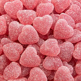 Cherry Jelly Hearts | 1-Pound Bag | Sour Candy | Dye Free Candy Hearts | Classic Gelatin Free Cherry Treats for Gifting, Buffets, Snacking | Vegan