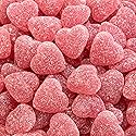 Cherry Jelly Hearts | 1-Pound Bag | Sour Candy | Dye Free Candy Hearts | Classic Gelatin Free Cherry Treats for Gifting, Buffets, Snacking | Vegan