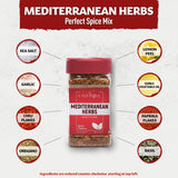 Eastanbul Mediterranean Seasoning, 5.29oz, Mediterranean Spice Blend, Herb & Salt Blend, Spiced Sea Salt and Herb Seasoning For Food, No Filler, No