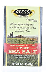 Alessi Kosher Sea Salt, 36.8000-ounces (Pack of6)