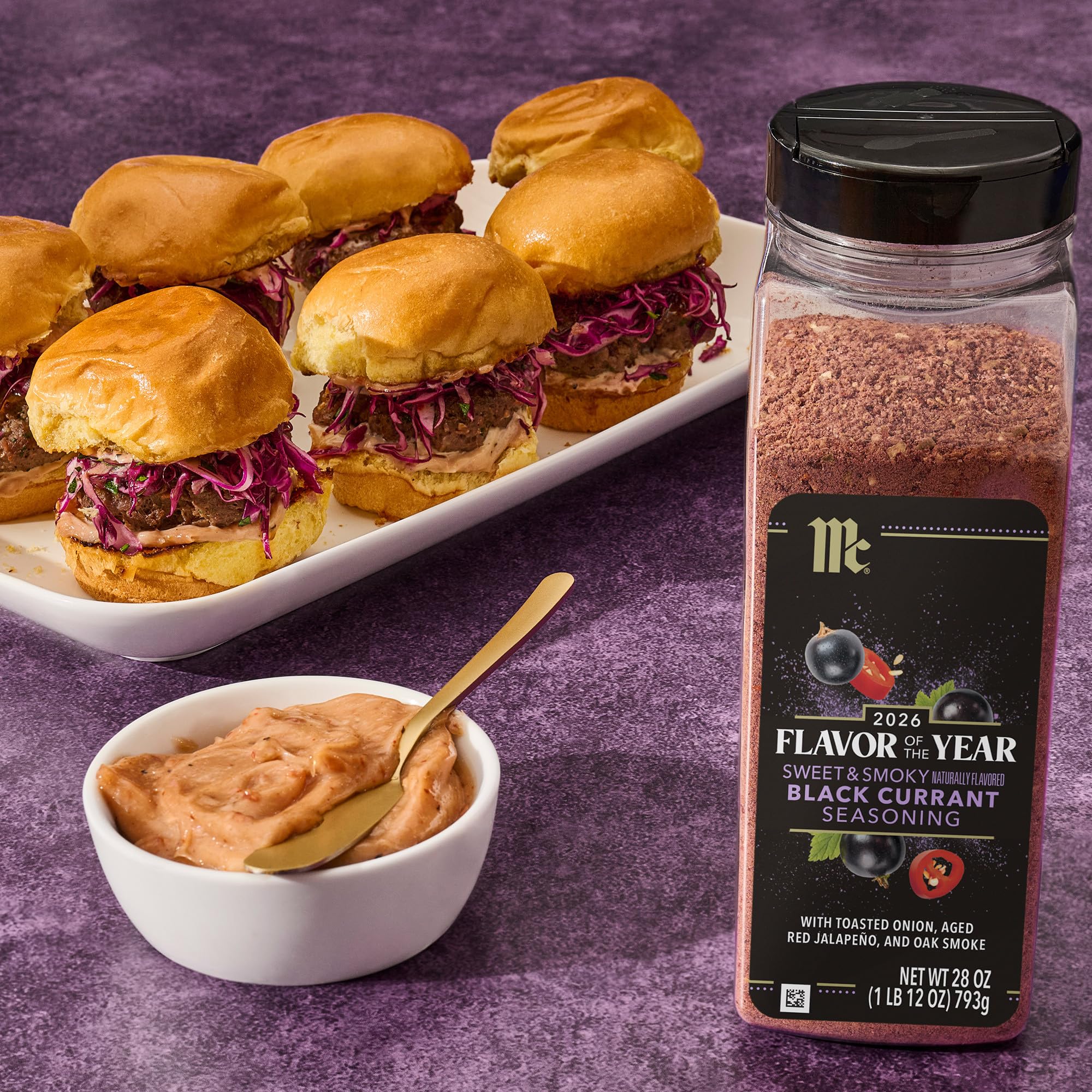 McCormick Seasoning, Black Currant, Sweet & Smoky, 2026 Flavor of the Year, Made for Chefs, Sweet, Savory & Balanced Black Currant Rub, 28 oz