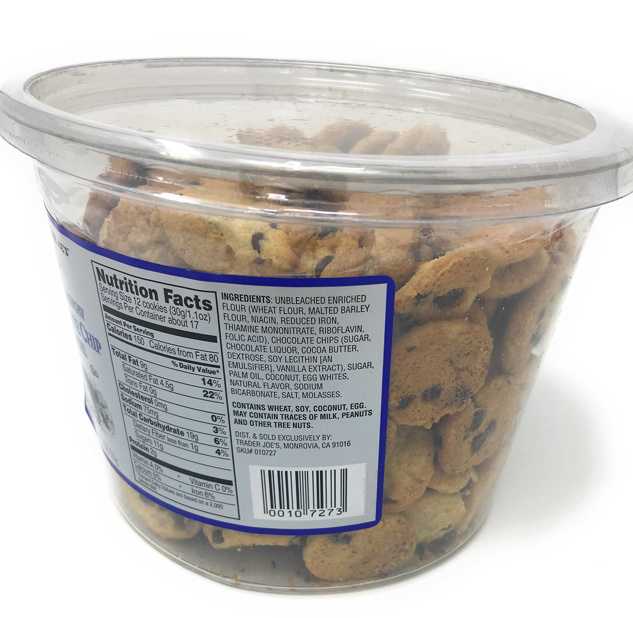 Trader Joe's Crispy Crunchy Chocolate Chip Cookies 18 Oz