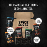 Spice Rack Co. BBQ Seasonings And Rubs - Smoking & Grilling Spices and Seasonings Sets, Grilling Accessories & Smoker Accessories (5 Pack)