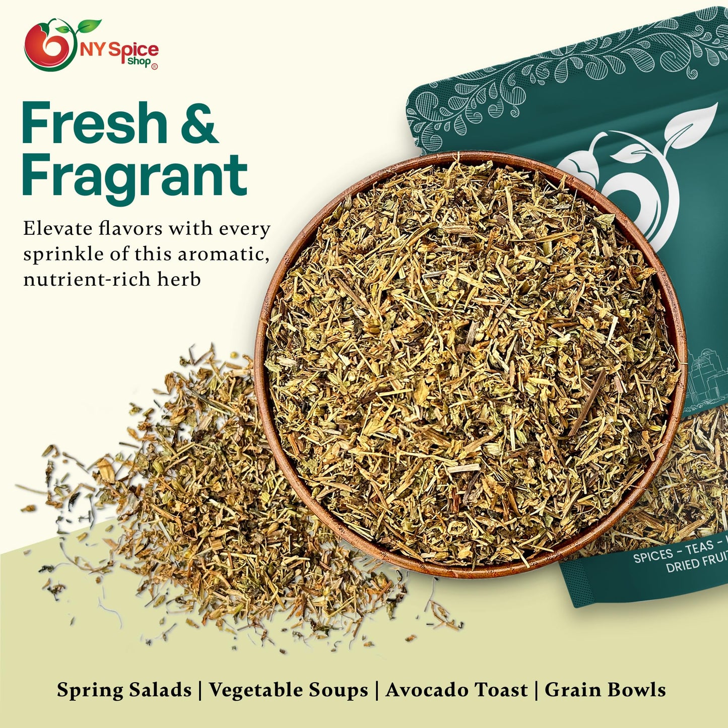 NY Spice Shop Chickweed Herb Cut & Sifted - 4 Ounce Natural Chicked Chick Weed Tea Herb Bulk - Stellaria Media Chickwood Fresh Herb