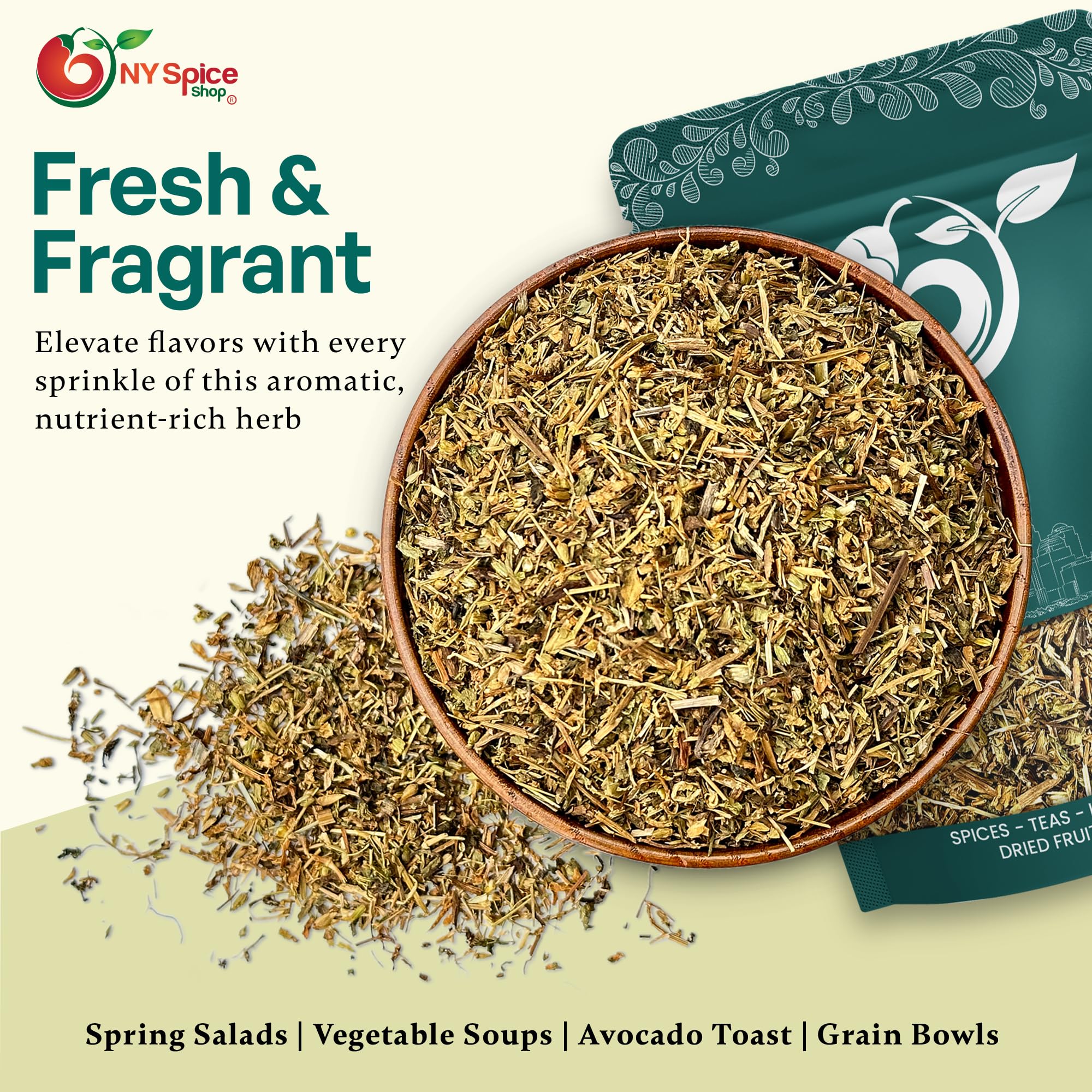 NY Spice Shop Chickweed Herb Cut & Sifted - 4 Ounce Natural Chicked Chick Weed Tea Herb Bulk - Stellaria Media Chickwood Fresh Herb