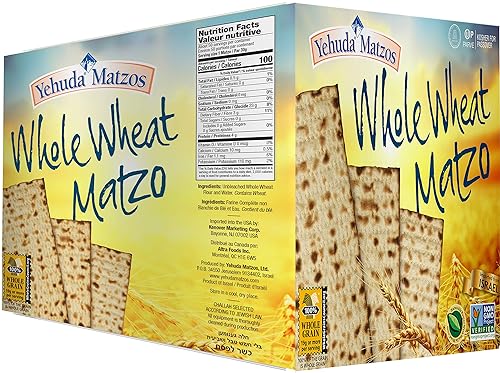 Yehuda, Whole Wheat Matzo, 10.5oz (5 Pack) Great Value!