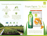 ALO Aloe Vera Juice Drink | BLUE - Aloe Vera + Blueberry | 16.9 fl oz, Pack of 12 | Plant-Based Drink with Real Aloe Pulp
