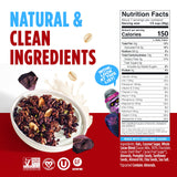 Blue Stripes Whole Cacao Granola - Gluten Free 70% Dark Chocolate Granola for Cereal, Oatmeal, Yogurt, 5g Protein Per Serving, Source of Fiber, Vegan