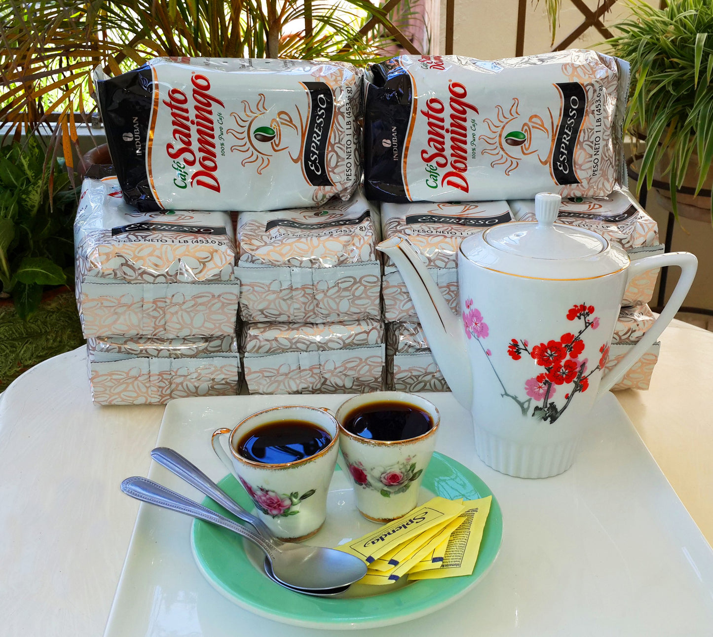 Santo Domingo Espresso - Ground Dominican Coffee 3 Bags / Pounds Pack