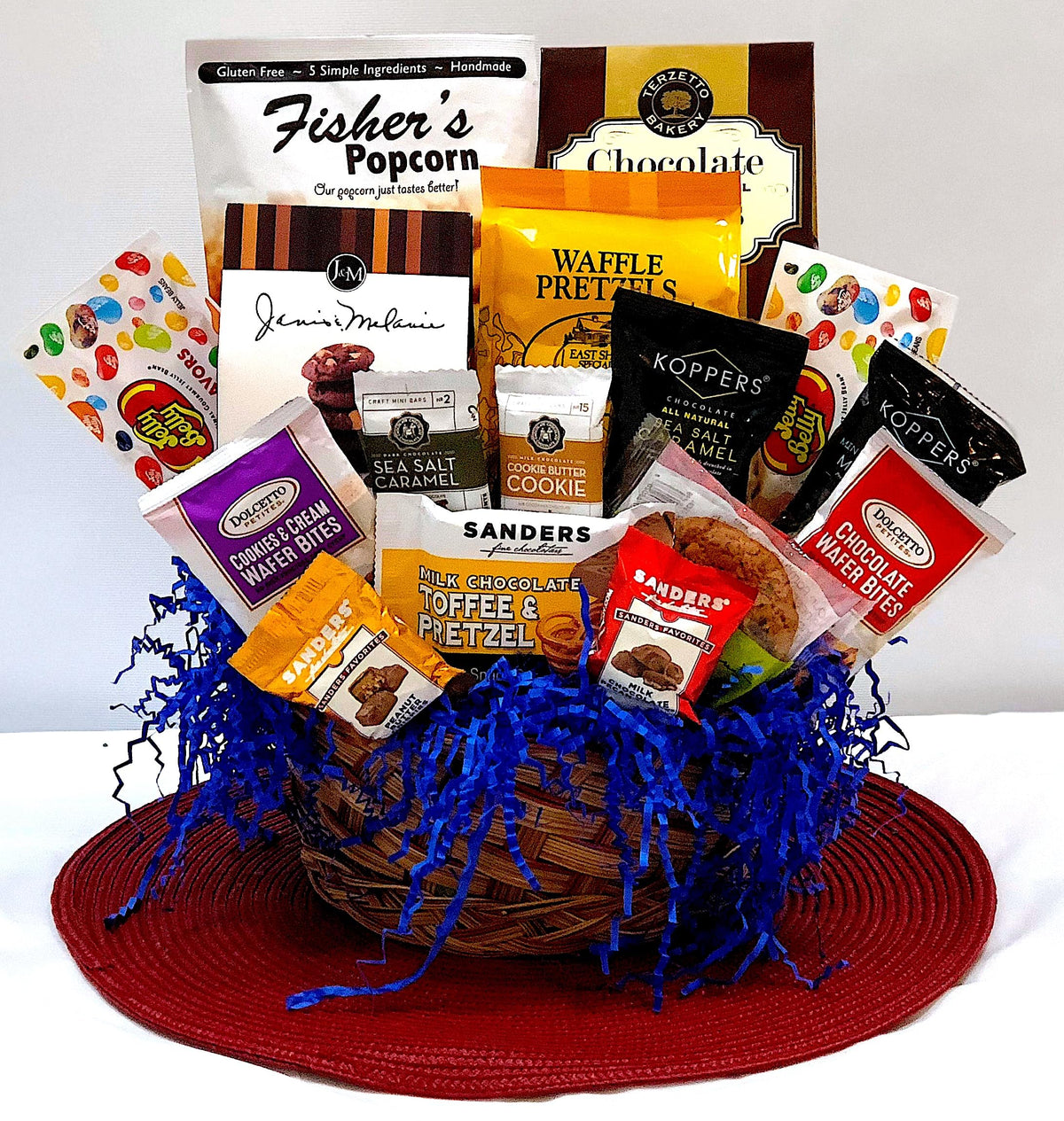 Gourmet Gift Basket for Women, Kids, Clients, Birthday, Sympathy, Holidays - with Assorted Chocolate, Cookies, Snacks, and More - Beautifully Wrapped