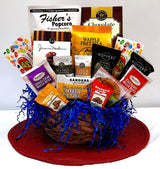 Gourmet Gift Basket for Women, Kids, Clients, Birthday, Sympathy, Holidays - with Assorted Chocolate, Cookies, Snacks, and More - Beautifully Wrapped