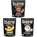 Bare Baked Crunchy Apple Chips, Banana Chips, and Coconut Chips, Variety Pack, Gluten Free, 6 Count