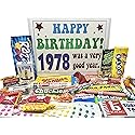 RETRO CANDY YUM ~ 1978 48th Birthday Gift Box Nostalgic Candy Assortment from Childhood for 48 Year Old Man or Woman Born 1978