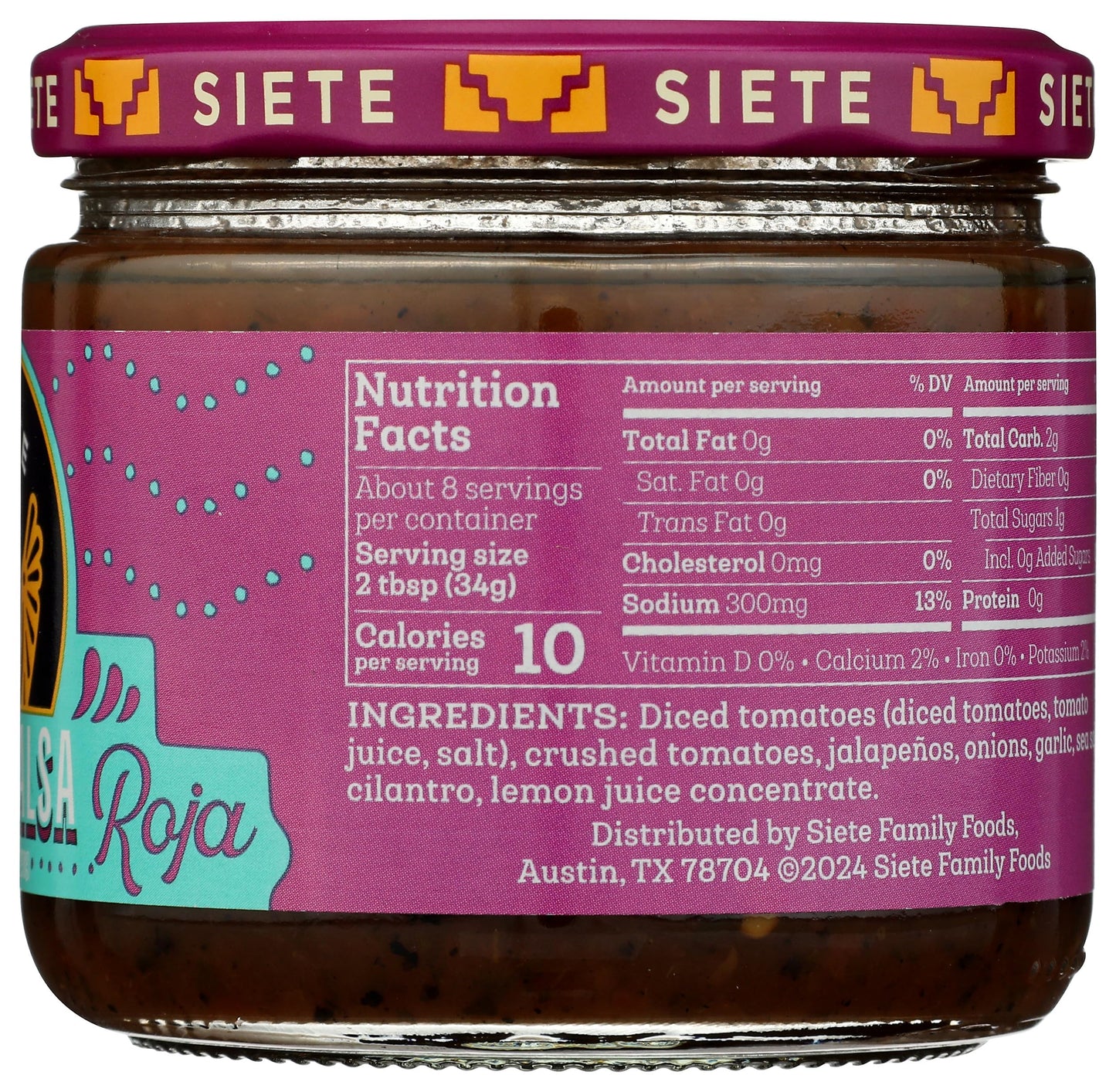 Siete Salsa Mild Casera 10.5 OZ