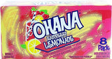 Ohana! raspberry lemonade, non-carbonated, caffeine free, 12-fluid ounce cans, 8-pack in box (1)