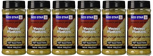 Red Star Nutritional Yeast - VSF Mini Flake -- 5 oz Each (Pack of 6)
