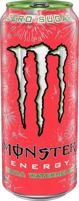 Monster Energy Ultra Watermelon, Sugar Free Energy Drink, 16 Ounce (Pack of 15)