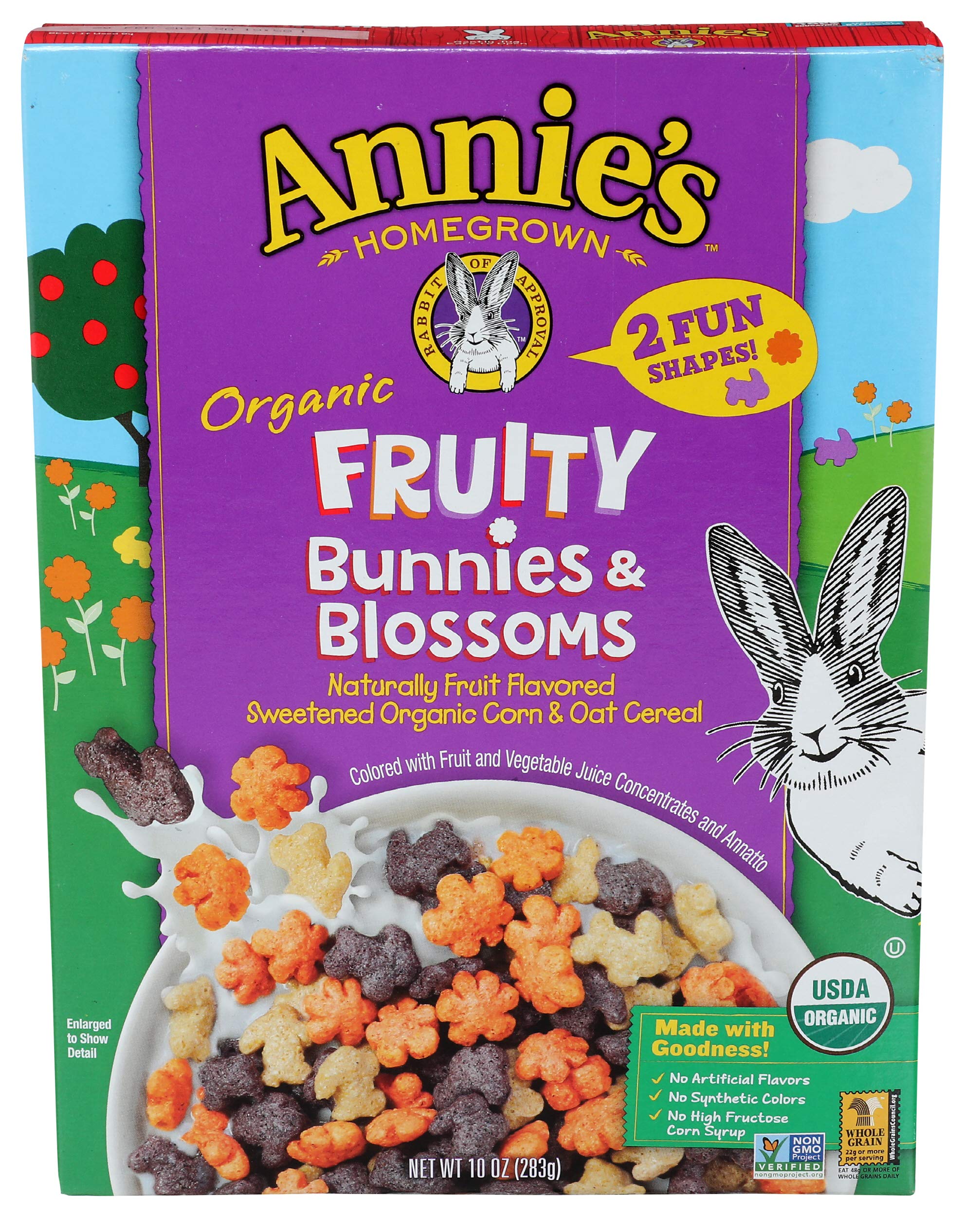 Annie's Organic Fruity Bunnies and Blossoms Cereal, 10 oz