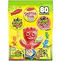 SOUR PATCH KIDS and SWEDISH FISH Mini Soft & Chewy Gummy Candy Variety Pack, Bulk Candy, 80 Treat-Size Snack Packs