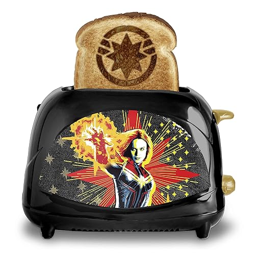 Captain Marvel 2-Slice Toaster- Mavel's Galactic Hero on Your Toast