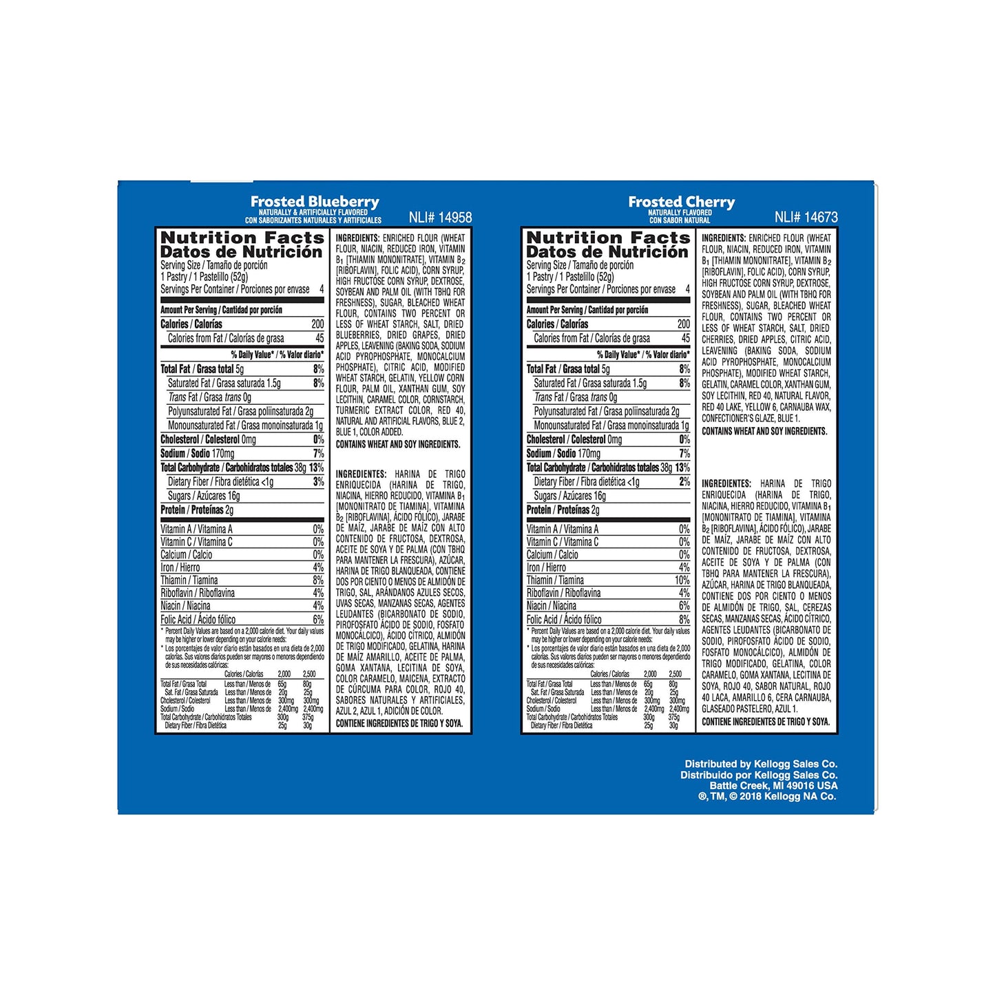 Pop-Tarts Breakfast Toaster Pastries, Flavored Variety Pack, Frosted Strawberry, Frosted Blueberry, Frosted Cherry, 22 oz (12 Count)(Pack of 12)