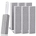 Ovveroche 7 Pack Pumice Stone for Toilet Cleaning, Pumice Stone Toilet Bowl Cleaner, Pumice Scouring Stick with Handle, Powerfully Cleans Hard Water