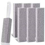 Ovveroche 7 Pack Pumice Stone for Toilet Cleaning, Pumice Stone Toilet Bowl Cleaner, Pumice Scouring Stick with Handle, Powerfully Cleans Hard Water