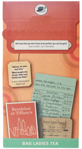 Novel Teas - Book Lover's Gift of Modern American Classics Tea contains 25 teabags individually tagged with literary quotes for the book lover, made