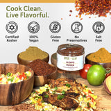 Premium Aleppo Pepper by SPICE + LEAF - Vegan Kosher Preservative Free Red Middle Eastern Mild Pepper Flakes, 3.5 oz