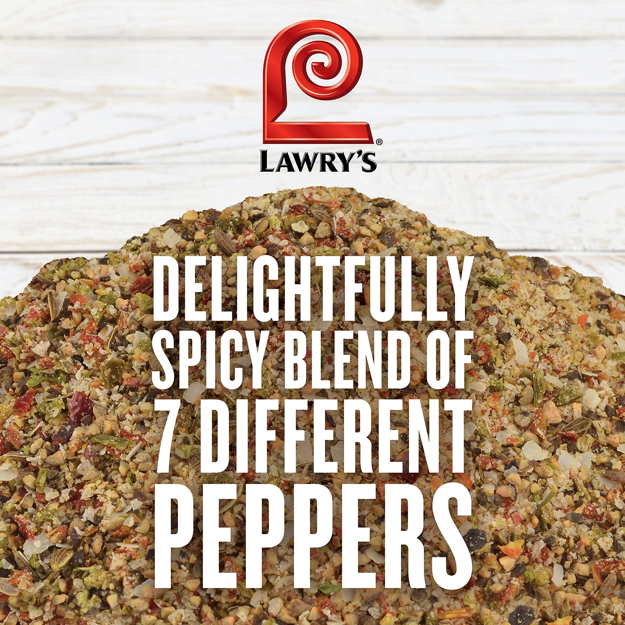 Lawry's Pepper Supreme Seasoning Blend, 21 oz - One 21 Ounce Container of Seven Pepper Seasoning Including Black, White and Red Pepper, Perfect on