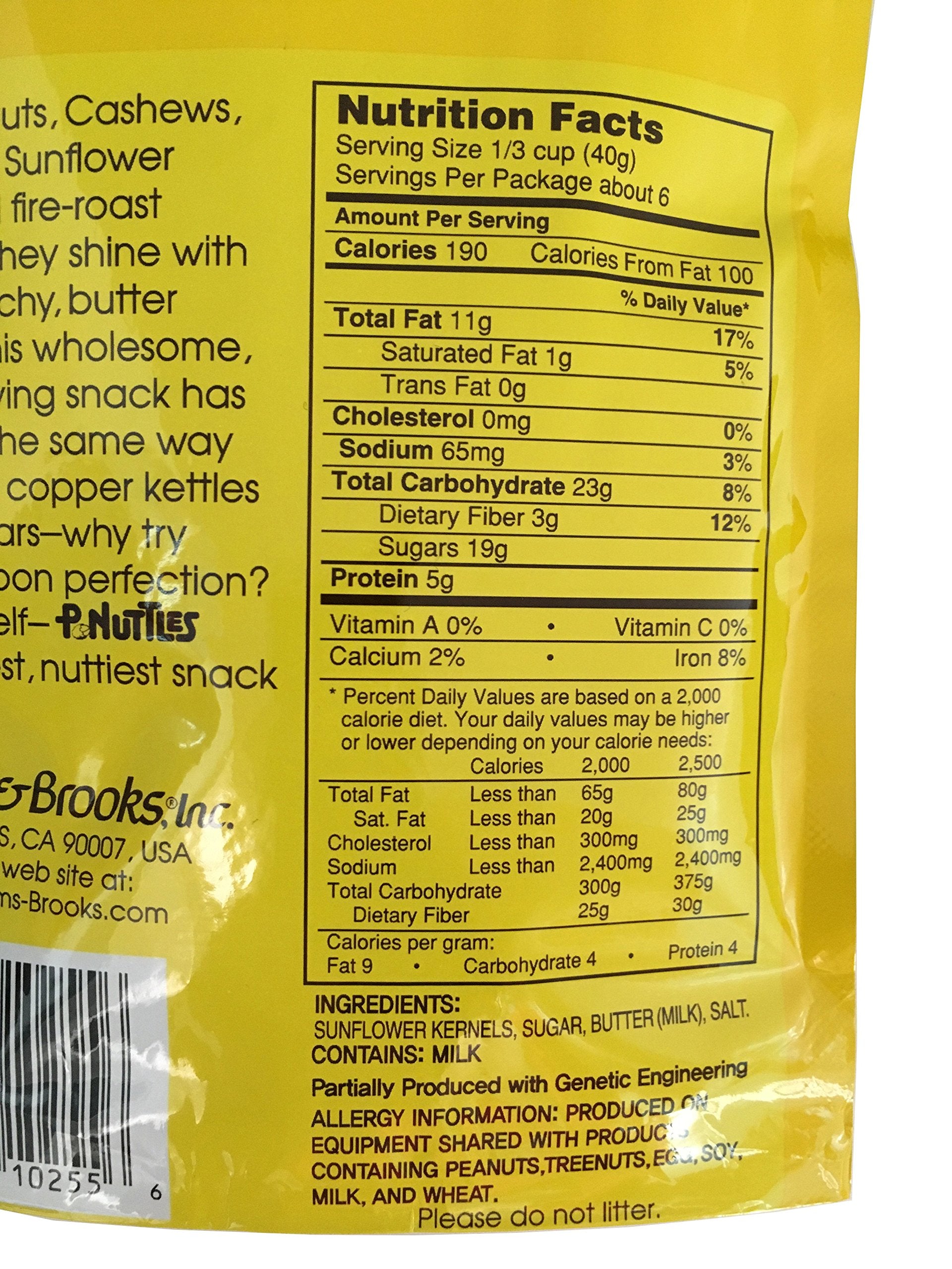P.nuttles Butter Toffee Sunflower Kernels 4.5 oz - Pack of 3 (Sunflower Seeds)