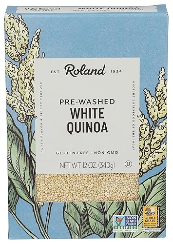 Roland Foods White Quinoa, Pre-washed, Specialty Imported Food, 12-Ounce