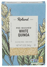 Roland Foods White Quinoa, Pre-washed, Specialty Imported Food, 12-Ounce