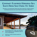 Sea Salts of Hawaii North Shore Sea Salts Variety Pack, 3-2oz. Bottles of Sea Salt - Pipeline Poke, Sunset Beach BBQ, Kahuku Shrimp - Made in Hawaii
