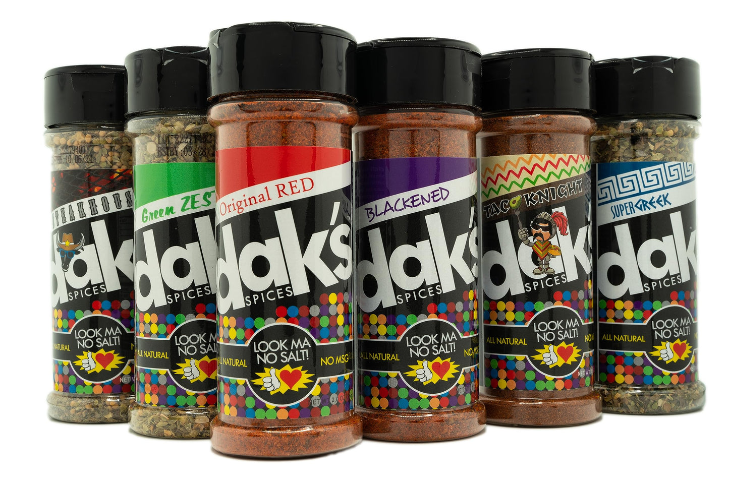 DAK's Spices 6 Pack Seasoning Blends | 100% Salt Free Spices | Premium & Healthy Seasoning | MSG Free, Preservative Free, Potassium Chloride Free |