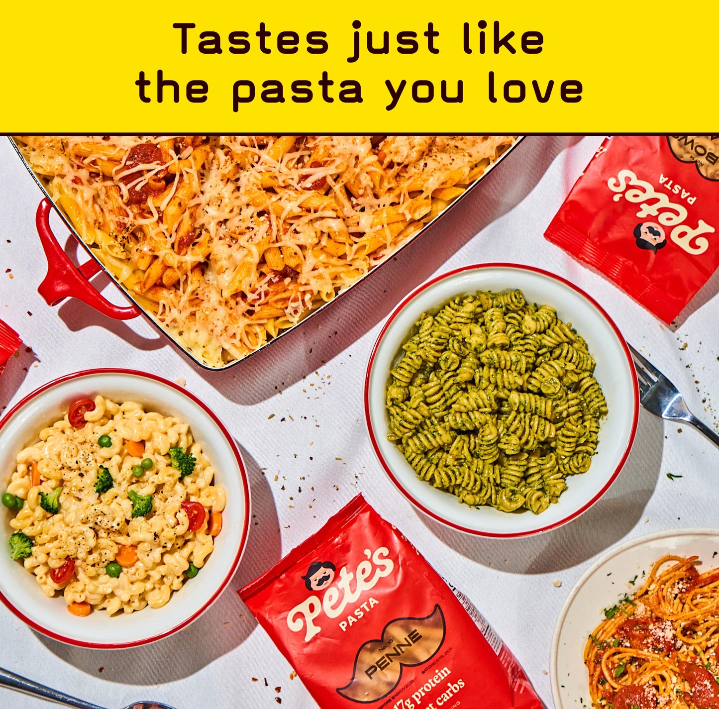 Low Carb, Protein Pasta Variety | Penne, Rotini, Elbow Macaroni with 17g Protein, 7g Carbs | Healthy, Keto Pasta Made in Italy | 3-Pack, 8oz - Pete’s