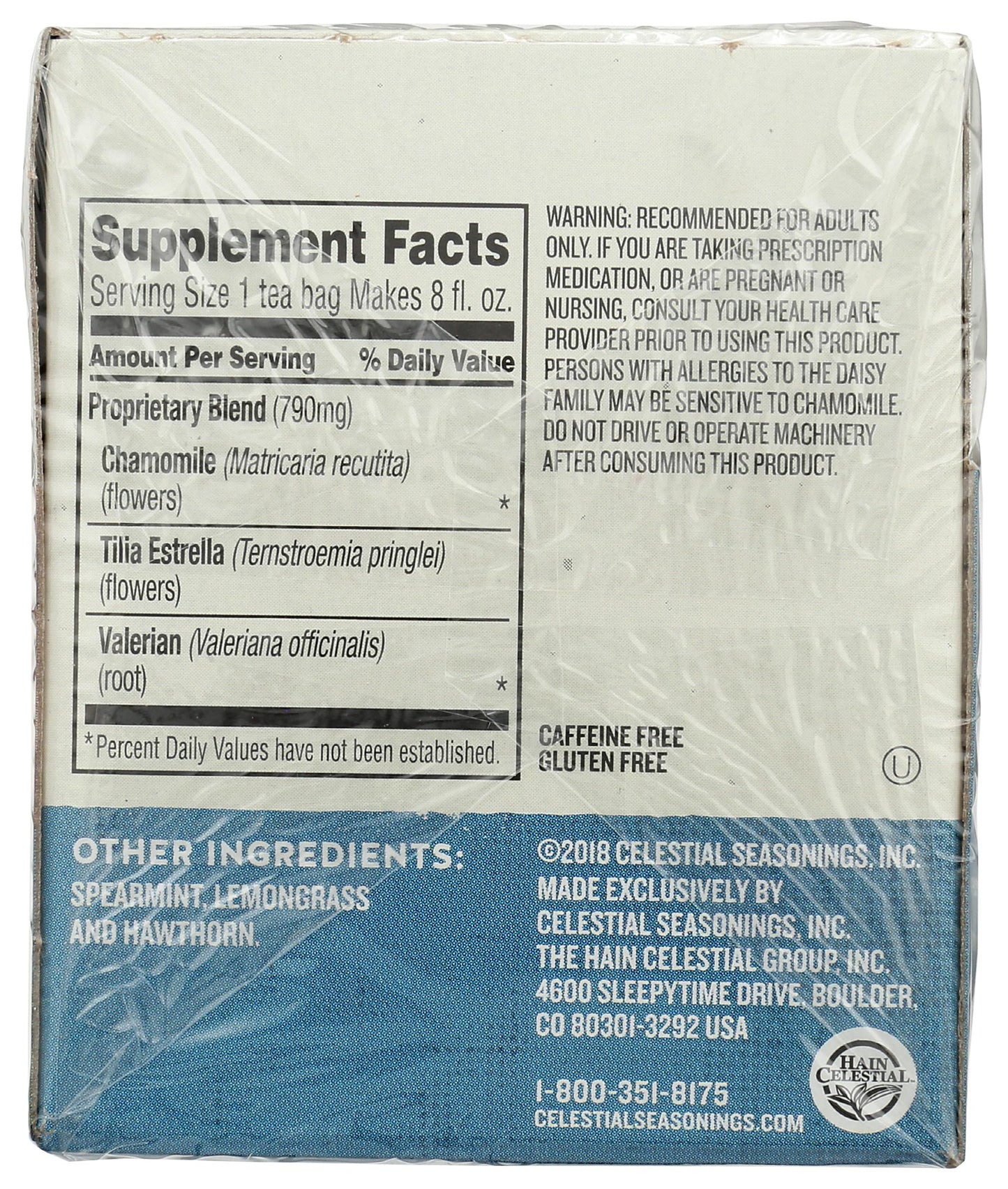 Celestial Seasonings Wellness Tea, Sleepytime Extra, 20 Count