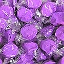 Grape Taffy Chews by It's Delish, 2 lbs Bulk Bag - Individually Wrapped Gourmet Soft Fluff Taffy - Great Candy for Purple Themed Parties, USA Made