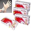 SunnyCare Vinyl Gloves Powder Free Food Service (Latex Nitrile Free) L 4 Box/400pcs
