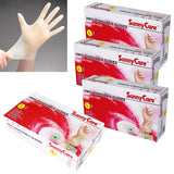 SunnyCare Vinyl Gloves Powder Free Food Service (Latex Nitrile Free) L 4 Box/400pcs