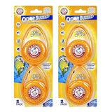 Arm & Hammer OdorBusterz ClipMATE™, Clean Burst, 4 Count - Clip-On Odor Absorber with Baking Soda, Carabiner Clip for Gym Bags, Backpacks & Travel