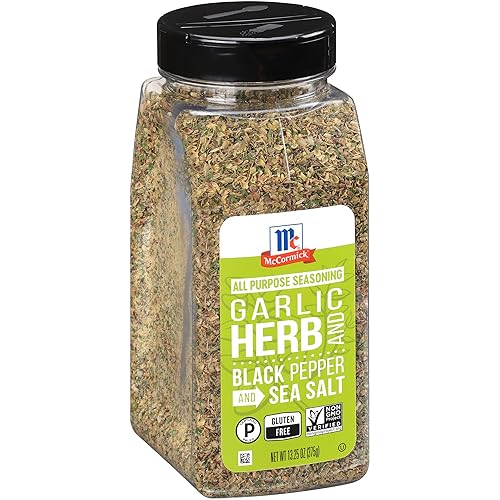 McCormick Garlic, Herb and Black Pepper and Sea Salt All Purpose Seasoning, 13.25 oz