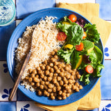 A Dozen Cousins Rice Cooked in Bone Broth Microwaveable Rice Packets | 7g Protein | Contains Collagen (Sea Salt, 8 Pack)