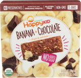 HappyKid Organic Banana & Chocolate Fruit & Oat Bar 5 Count, 4.95 OZ