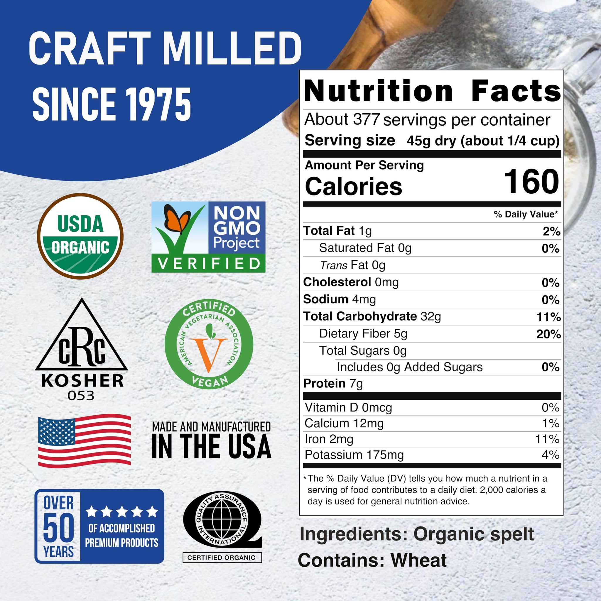 Great River Milling Organic Hulled Spelt Berries | Ancient Whole Spelt Grain | High Fiber & Protein | Non-GMO & Kosher | Ideal for Baking, Salads