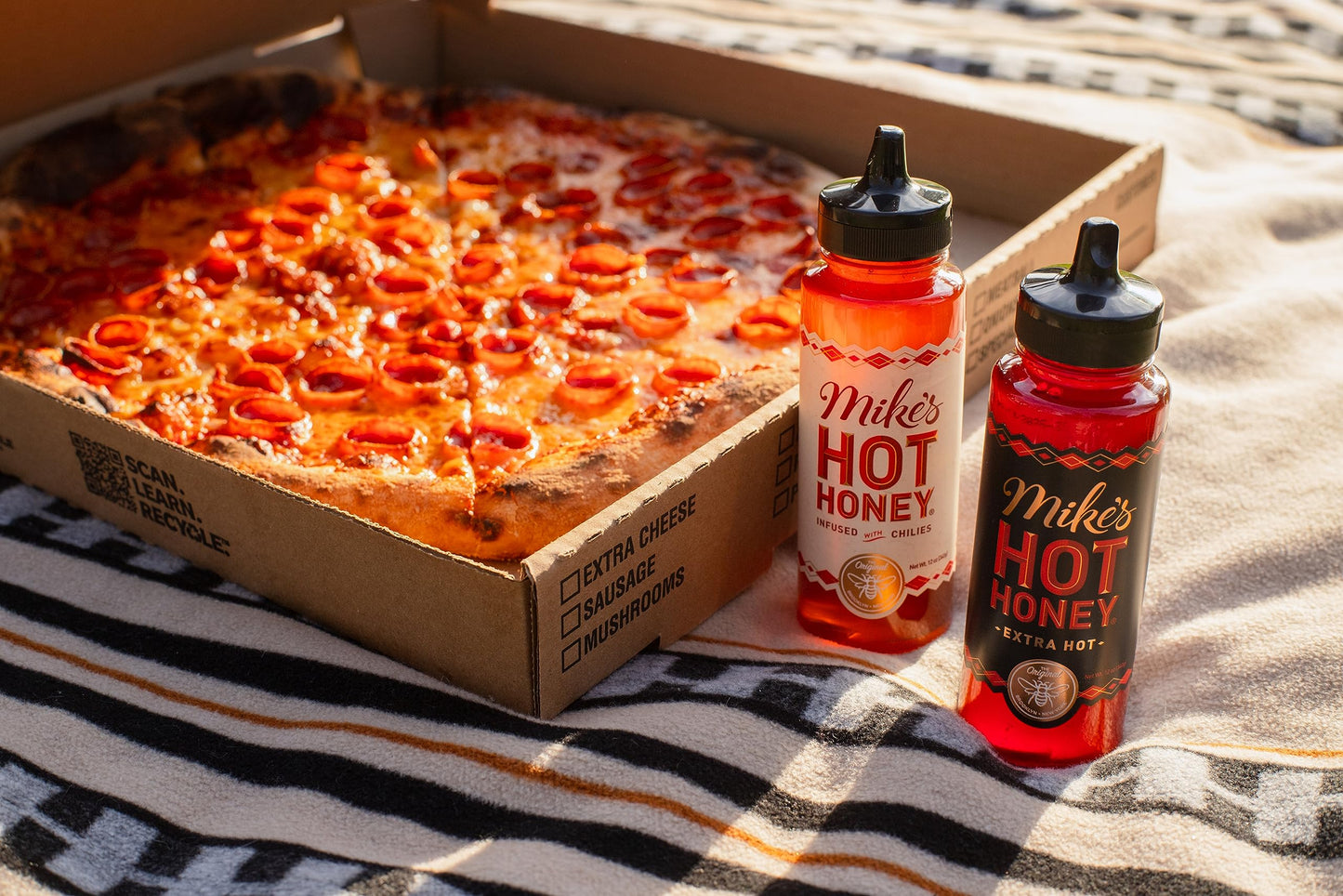 Mike's Hot Honey, Honey with a Kick, Sweetness & Heat, 100% Pure Honey, Shelf-Stable, Gluten-Free & Paleo Extra Hot (2 pack)